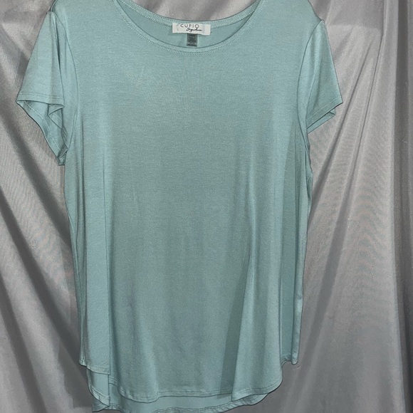 Cupio Tops - Cupio Aqua Short Sleeve Tee